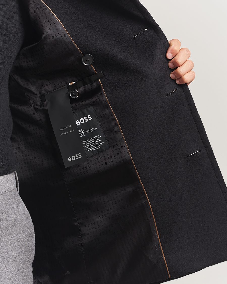 Uomini | Giacche | BOSS BLACK | Hyde Wool Peacoat Black