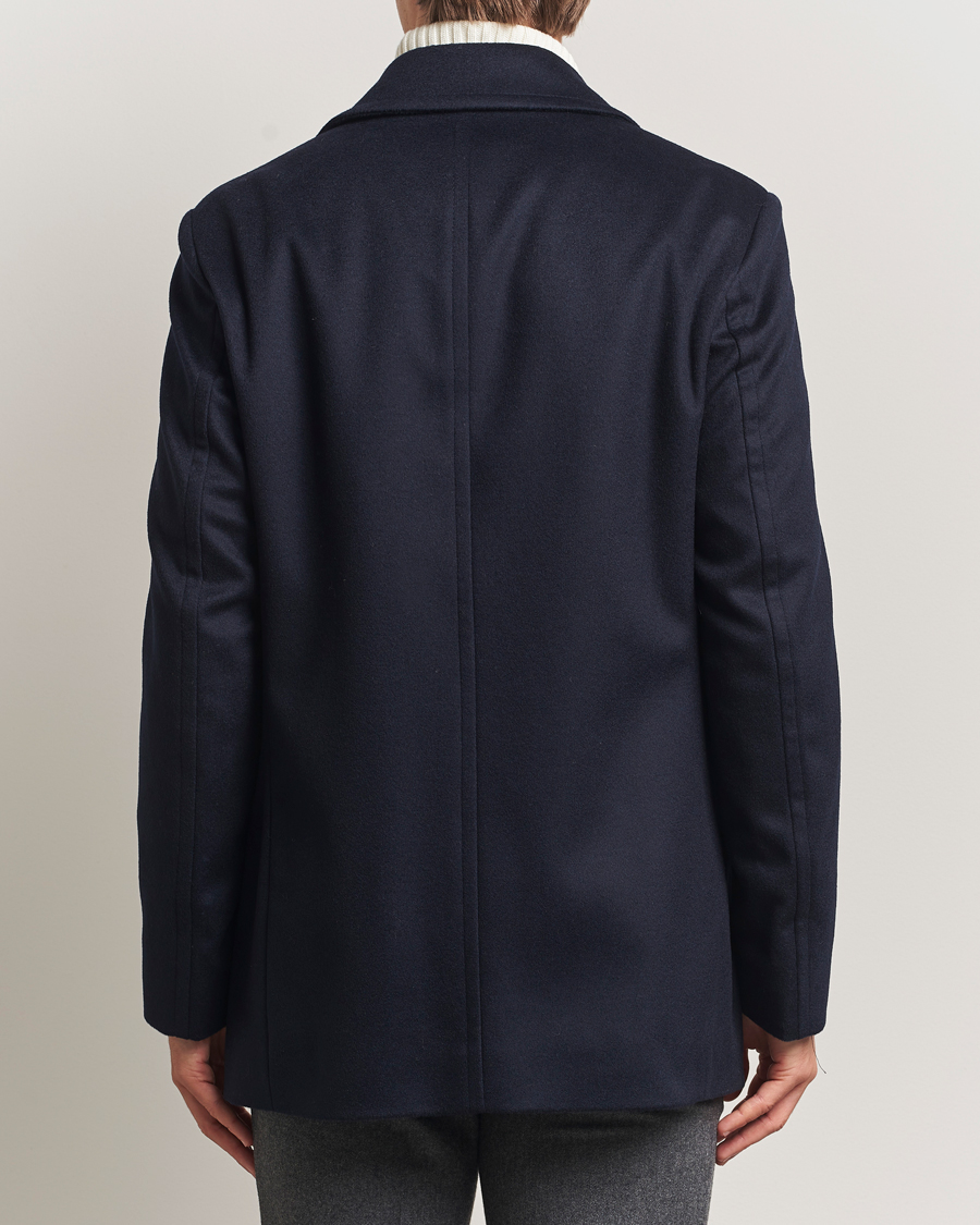 Uomini | Giacche | BOSS BLACK | Hyde Wool Peacoat Dark Blue