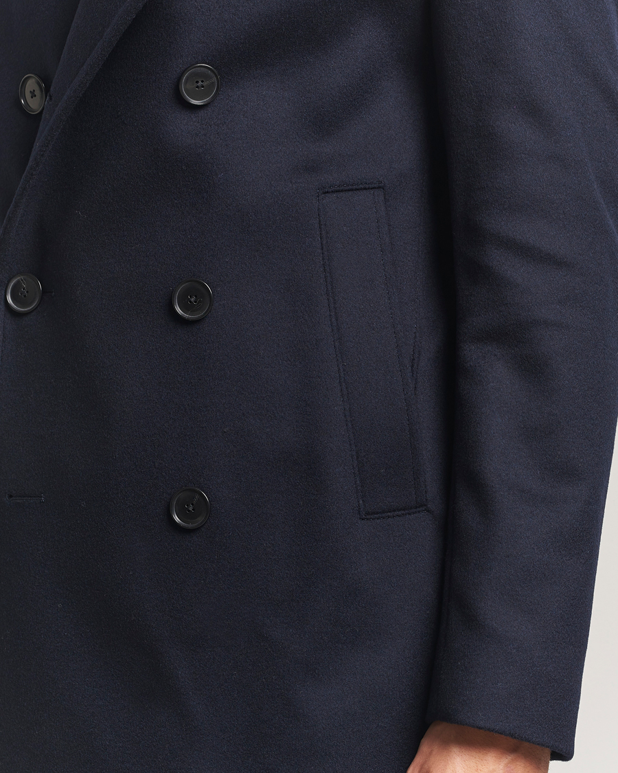 Uomini | Giacche | BOSS BLACK | Hyde Wool Peacoat Dark Blue