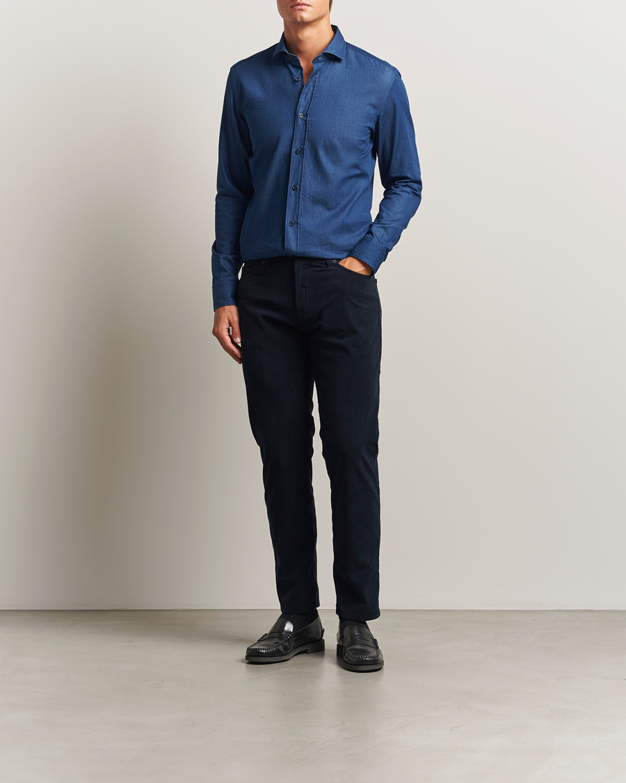 Uomini | Camicie | BOSS BLACK | Hank Denim Shirt Navy