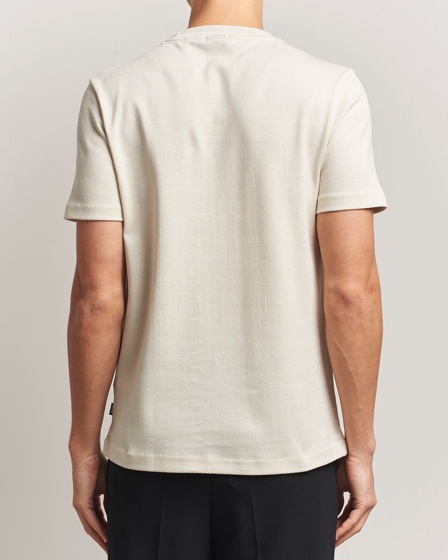 Uomini | T-shirt | BOSS BLACK | Thompson Structured Crew Neck T-Shirt Open White