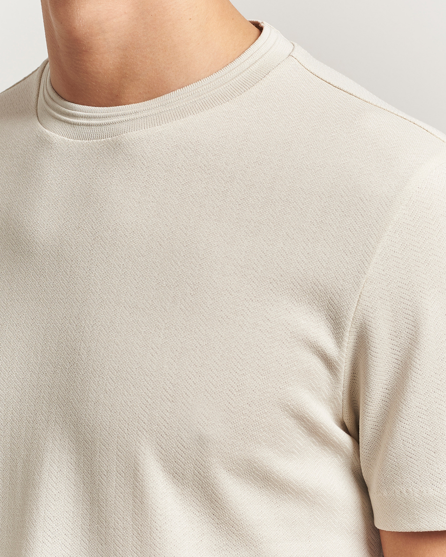 Uomini | T-shirt | BOSS BLACK | Thompson Structured Crew Neck T-Shirt Open White