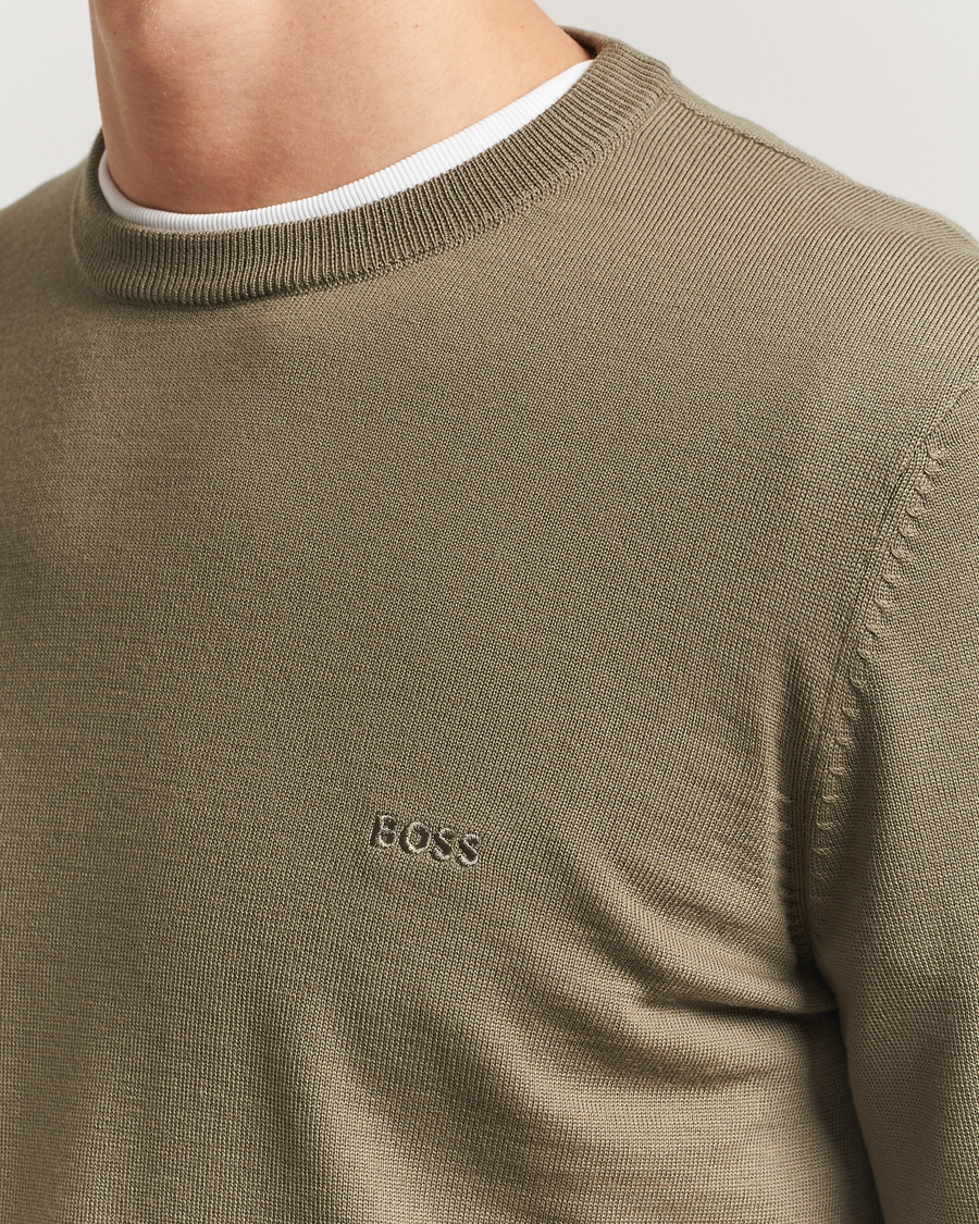 Uomini | Maglieria | BOSS BLACK | Botto Merino Knitted Pullover Open Brown