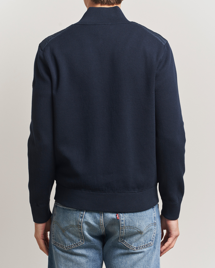 Uomini | Maglieria | BOSS BLACK | Hernest Hybrid Full Zip Dark Blue