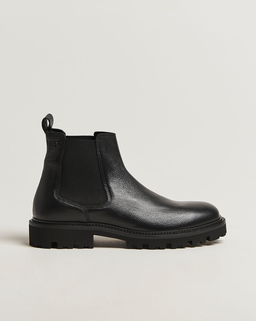 Uomini | Stivali | BOSS BLACK | Julyo Leather Chelsea Boot Black