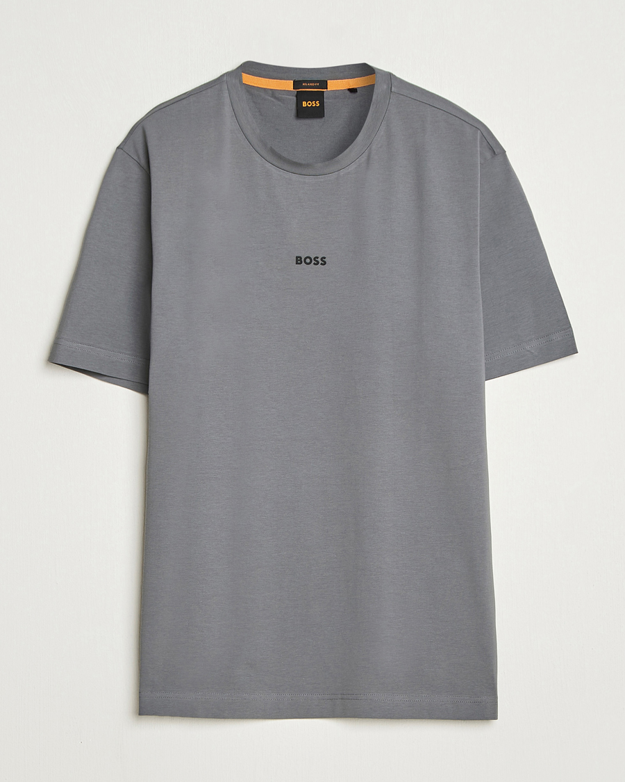 Uomini | T-shirt | BOSS ORANGE | Tchup Logo Crew Neck T-Shirt Open Grey
