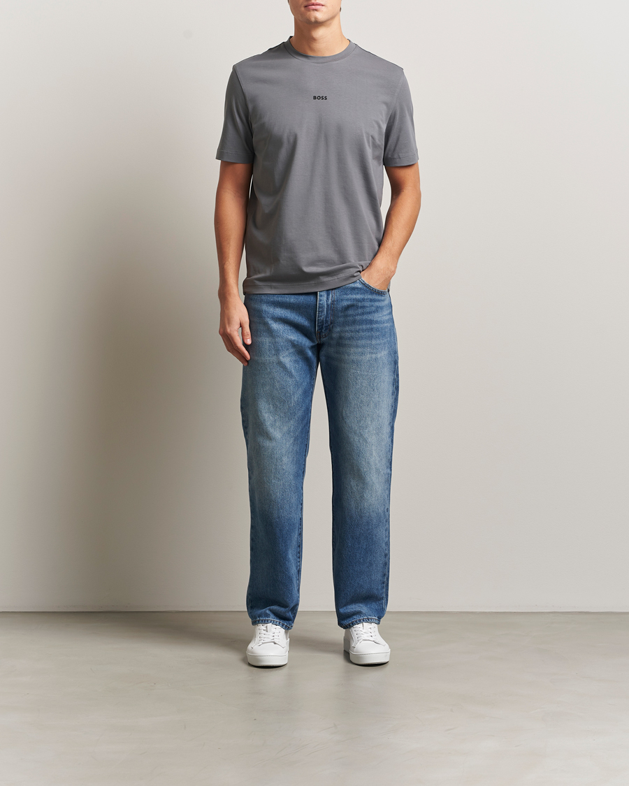 Uomini | T-shirt | BOSS ORANGE | Tchup Logo Crew Neck T-Shirt Open Grey