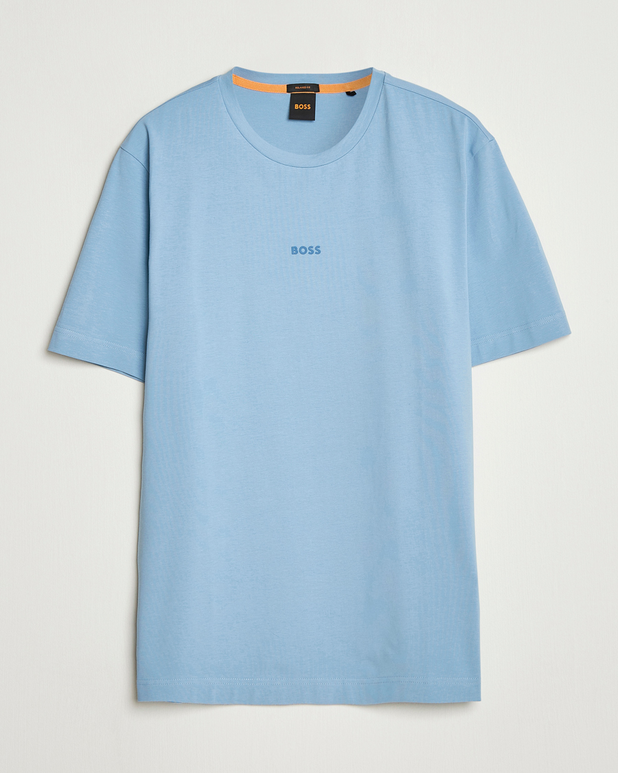 Uomini | T-shirt | BOSS ORANGE | Tchup Logo Crew Neck T-Shirt Light Blue