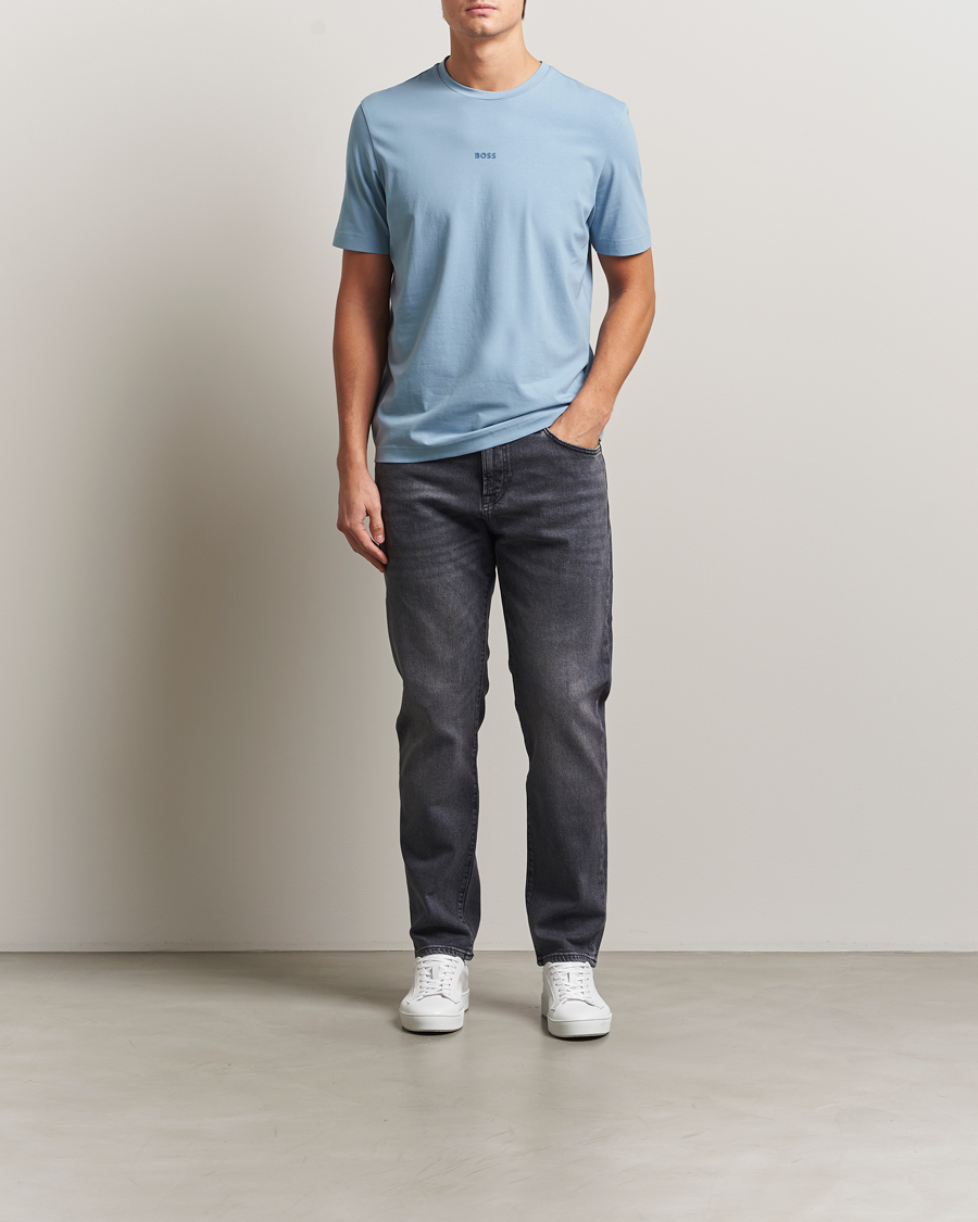 Uomini | T-shirt | BOSS ORANGE | Tchup Logo Crew Neck T-Shirt Light Blue