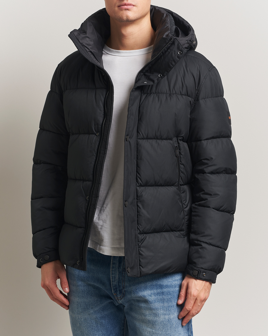 Uomini | Giacche | BOSS ORANGE | Omaris Down Hooded Jacket Black