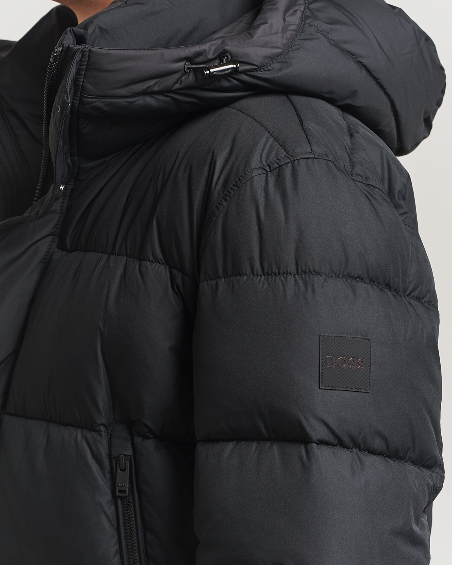 Uomini | Giacche | BOSS ORANGE | Omaris Down Hooded Jacket Black