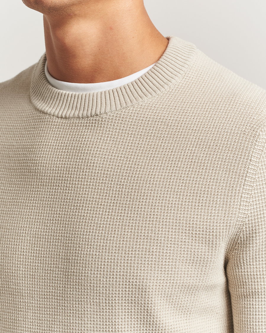 Uomini | Maglieria | BOSS ORANGE | Klapok Knitted Crew Neck Sweater Light Beige