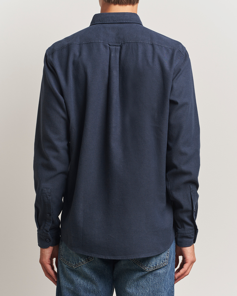 Uomini | Camicie | BOSS ORANGE | Rickert Brushed Cotton Shirt Dark Blue