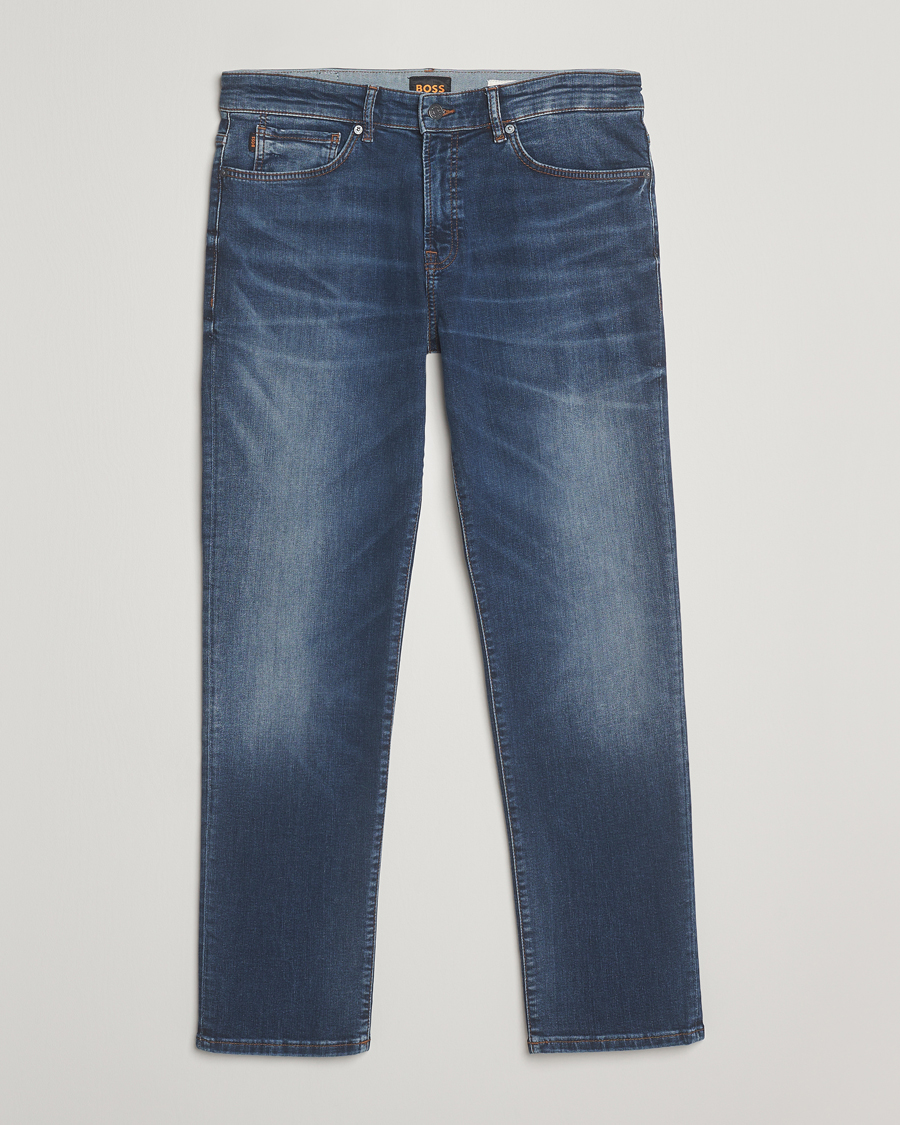 Uomini | Jeans | BOSS ORANGE | Re.Maine Regular Fit Jeans Dark Blue
