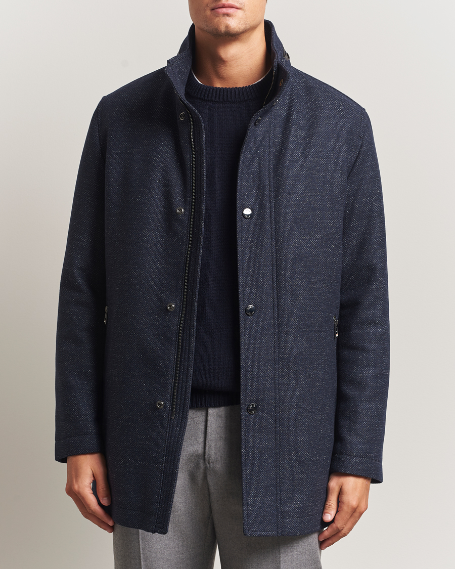 Uomini | Giacche | BOSS BLACK | Camron Wool Coat Dark Blue