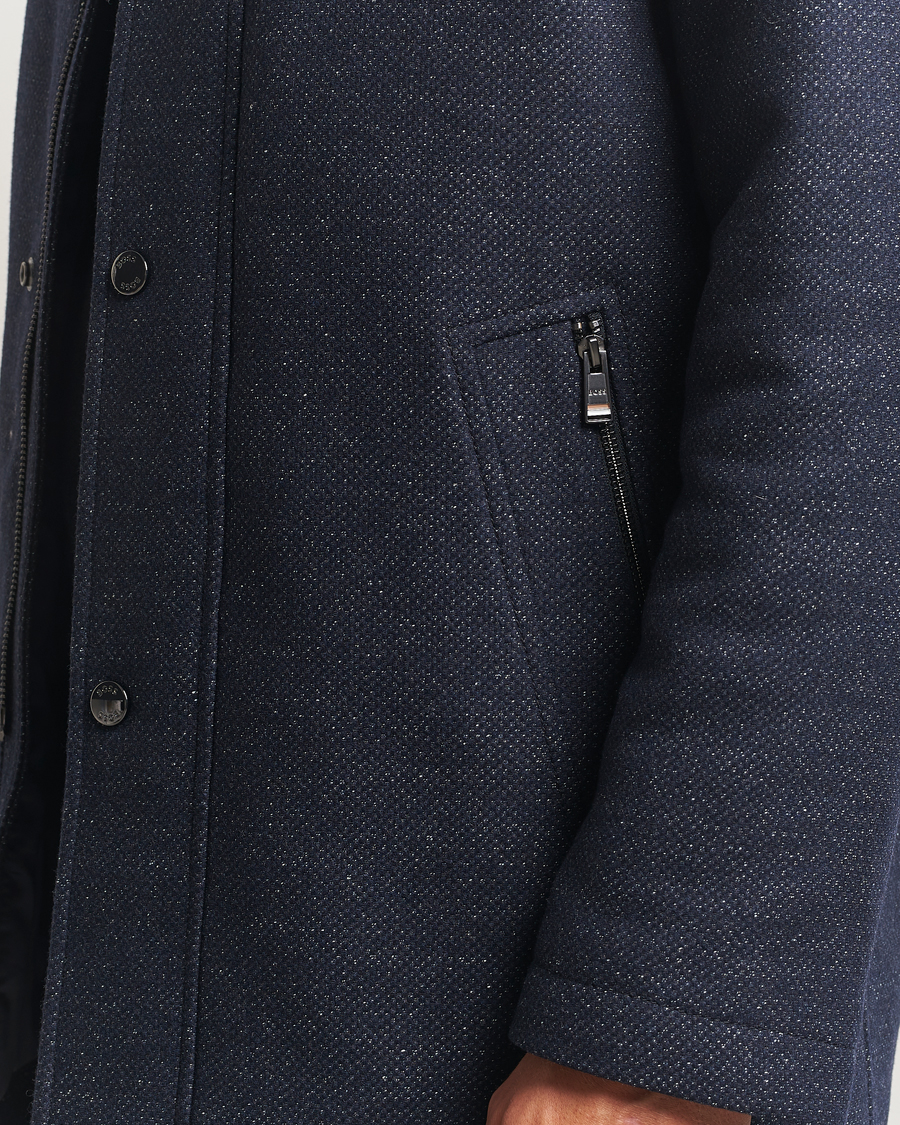 Uomini | Giacche | BOSS BLACK | Camron Wool Coat Dark Blue