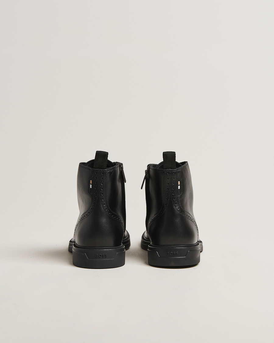 Uomini | Stivali | BOSS BLACK | Calev Leather Brogue Boot Black