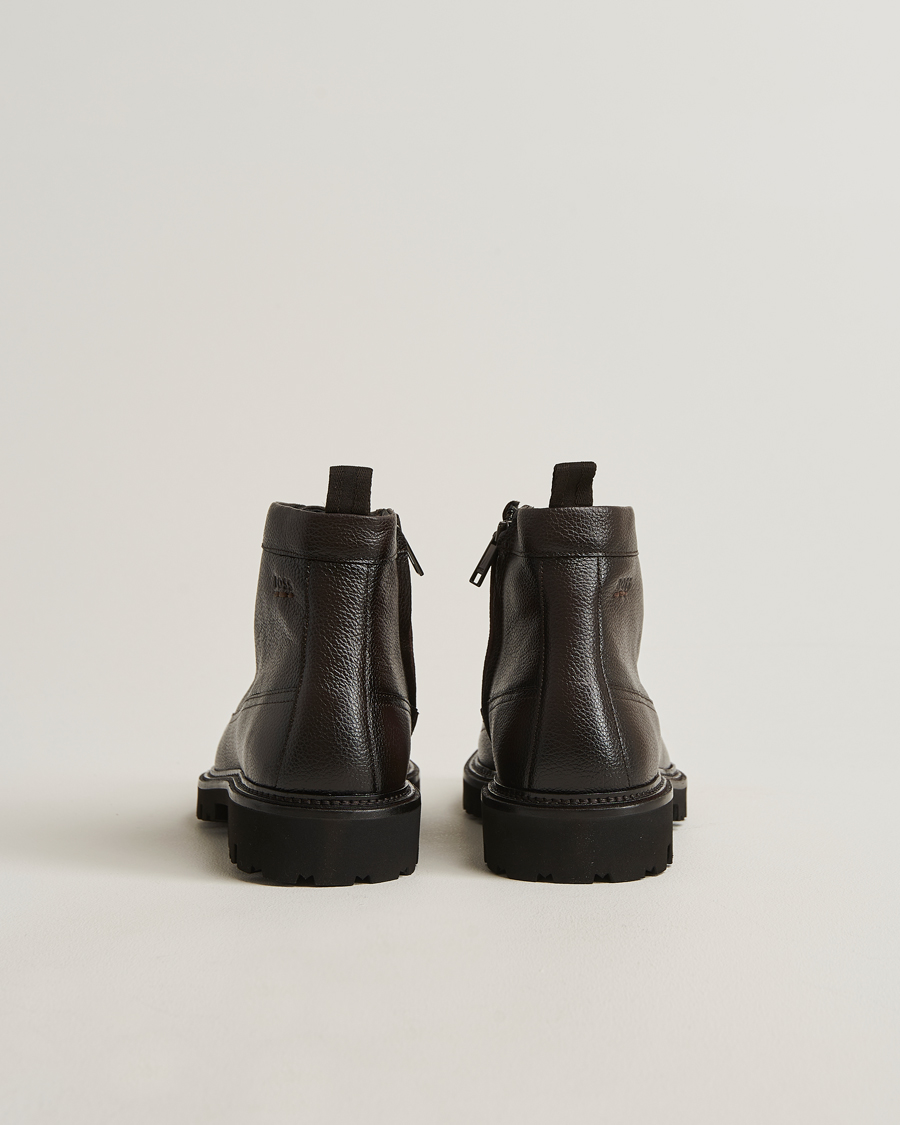 Uomini | Stivali | BOSS BLACK | Julyo Leather Boot Dark Brown