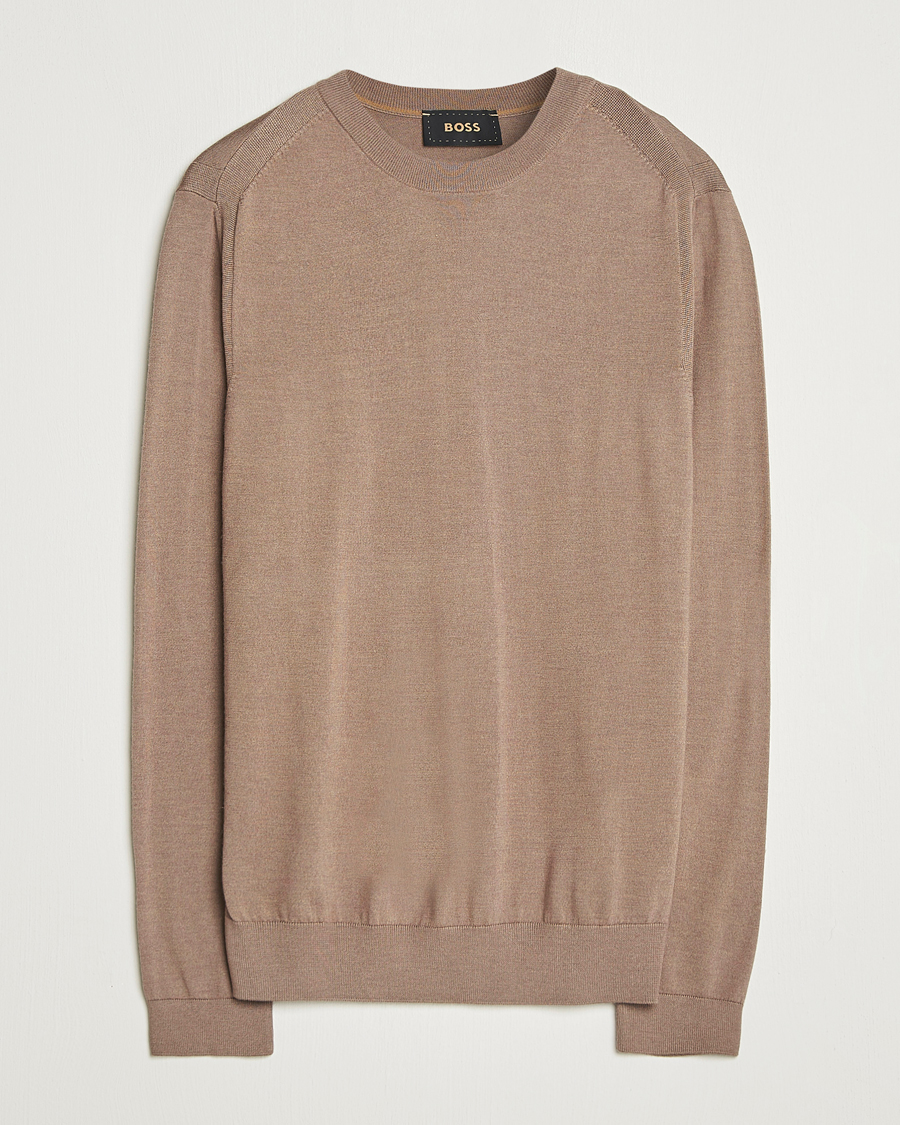  |  | BOSS CAMEL | Overo Wool/Cashmere Knitted Sweater Open Beige
