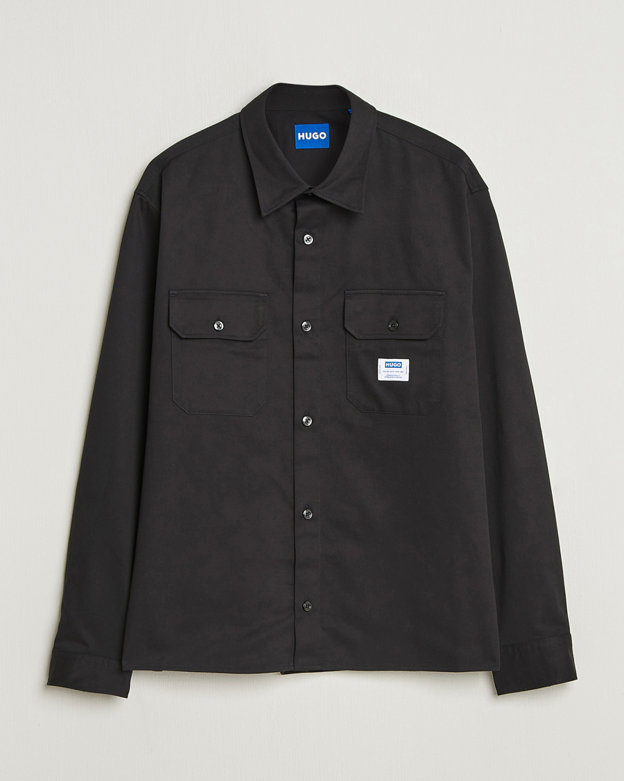 Uomini | Camicie | HUGO | Ekynone Cotton Shirt Black