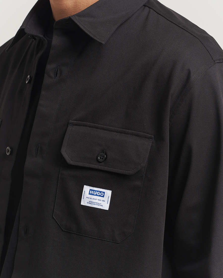 Uomini | Camicie | HUGO | Ekynone Cotton Shirt Black