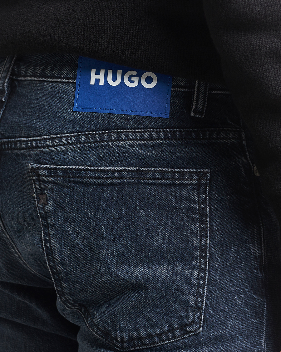Uomini | Jeans | HUGO | Ash Slim Fit Jeans Dark Blue