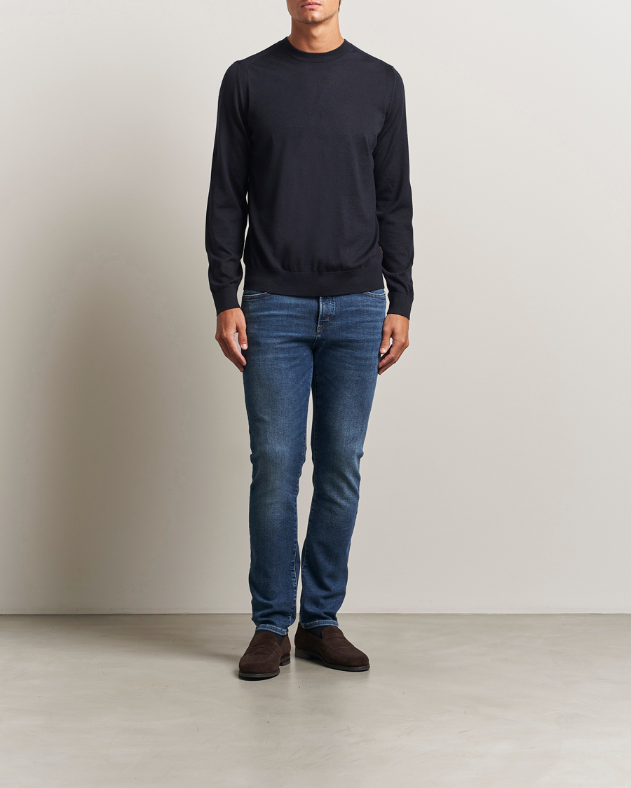 Uomini | Jeans | BOSS CAMEL | Karoo Slim Fit Jeans Navy