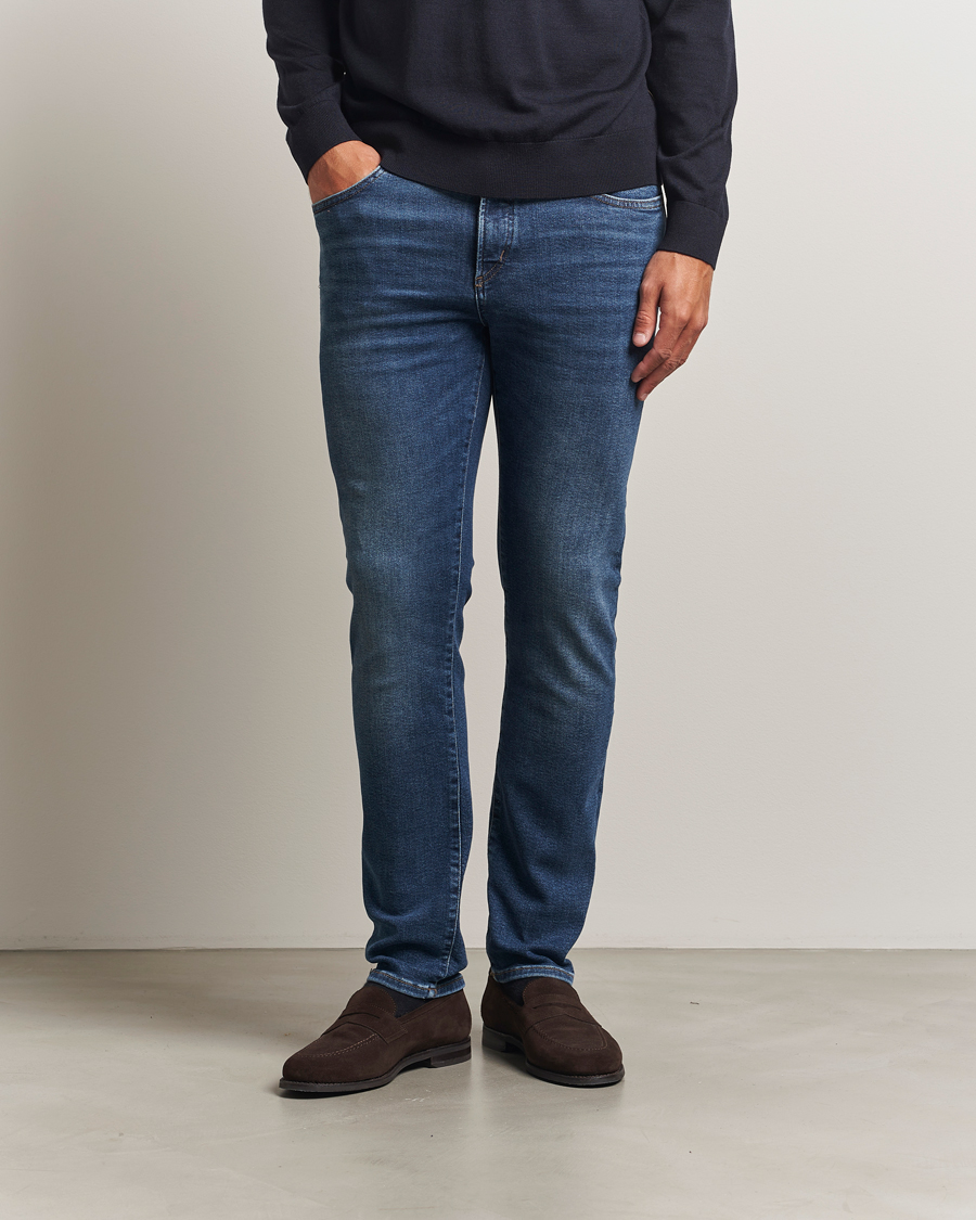 Uomini | Jeans | BOSS CAMEL | Karoo Slim Fit Jeans Navy