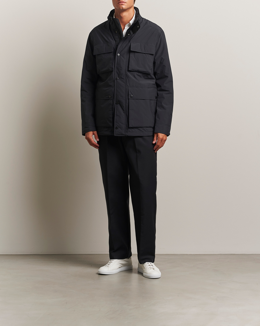 Uomini | Giacche | J.Lindeberg | Aiden 2L Padded Field Jacket Black