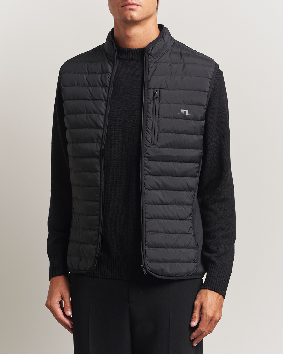 Uomini | Giacche | J.Lindeberg | Pace Down Liner Vest Black