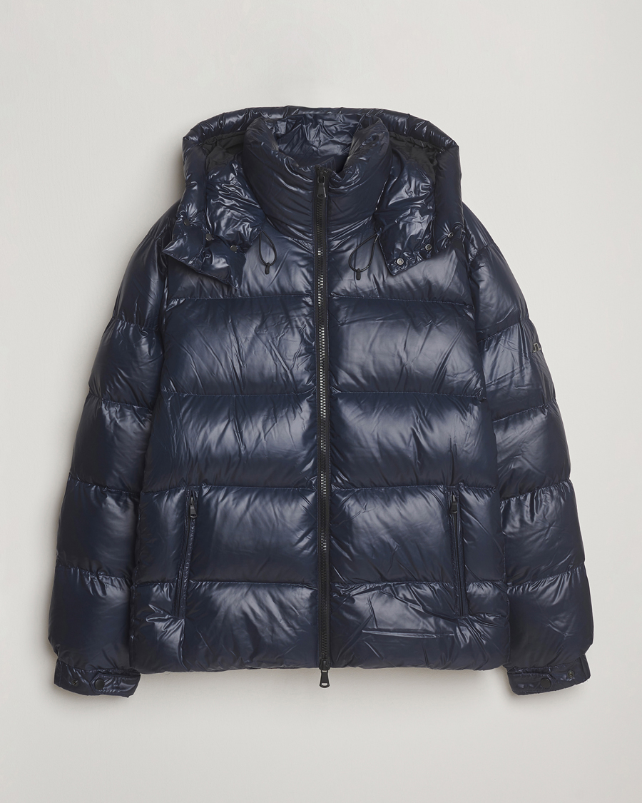 Uomini | Giacche | J.Lindeberg | Creek Down Hooded Jacket Navy