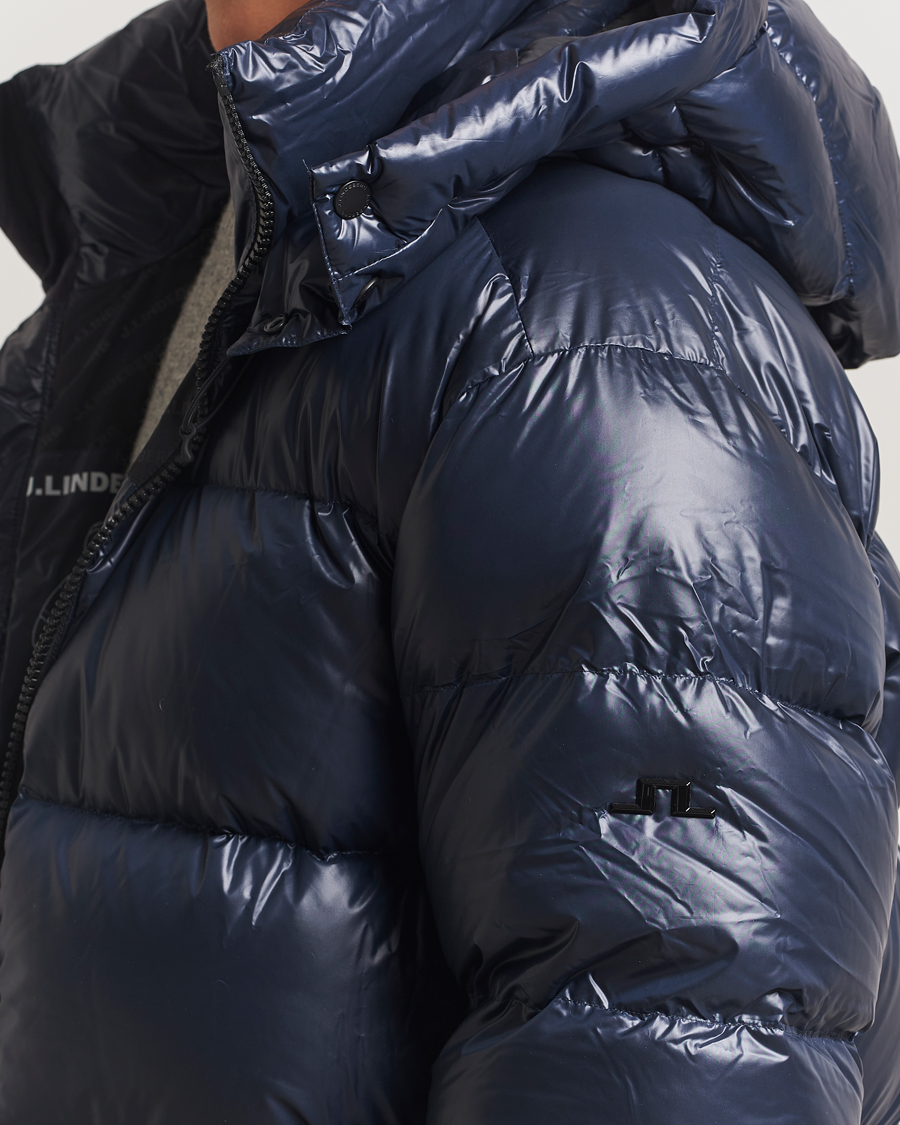 Uomini | Giacche | J.Lindeberg | Creek Down Hooded Jacket Navy