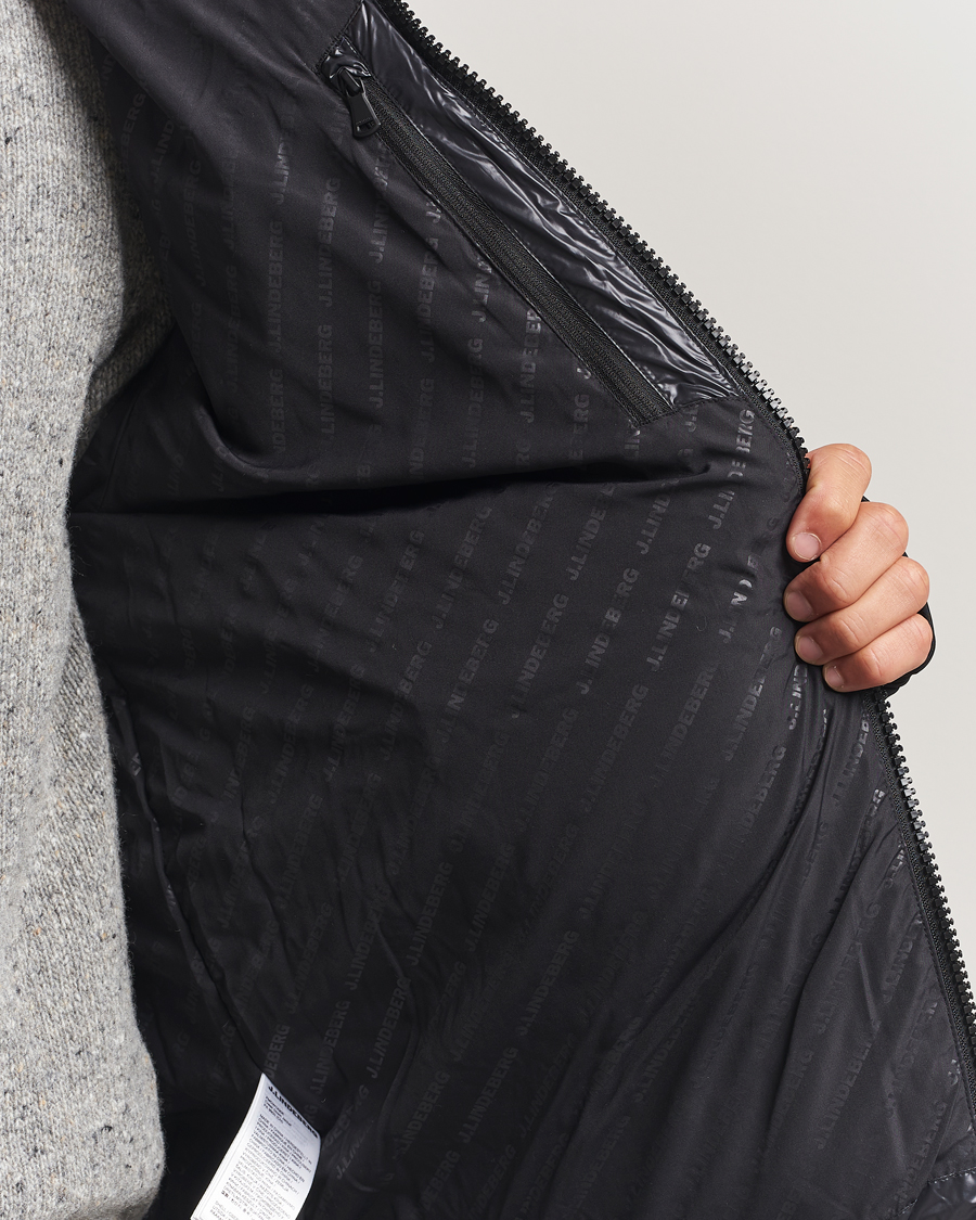 Uomini | Giacche | J.Lindeberg | Creek Down Hooded Jacket Black