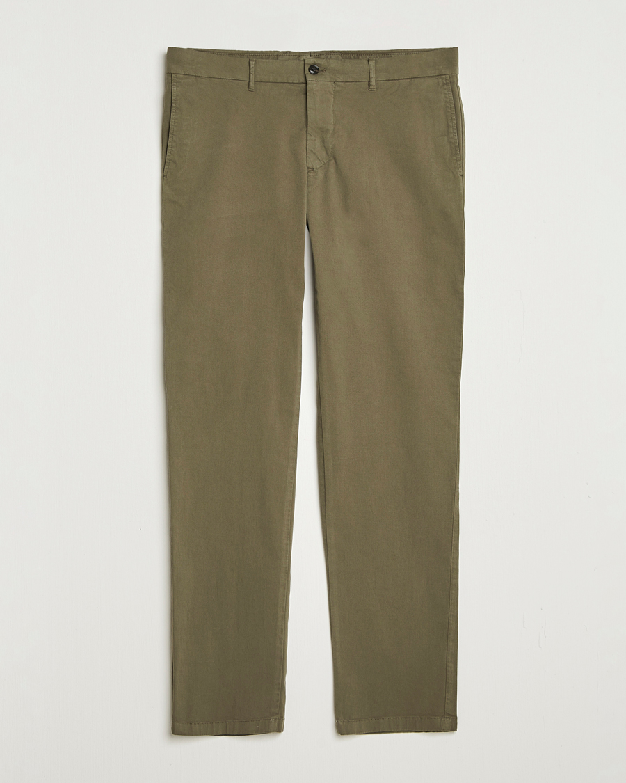 Uomini | Pantaloni | J.Lindeberg | Ched Cotton Stretch Chinos Forest Green
