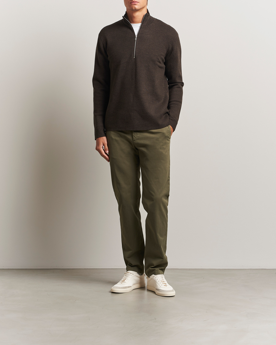 Uomini | Pantaloni | J.Lindeberg | Ched Cotton Stretch Chinos Forest Green