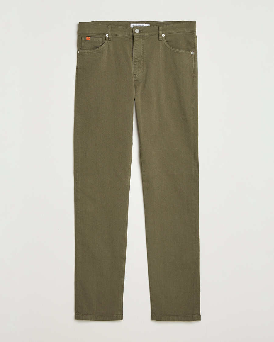 Uomini | Pantaloni | J.Lindeberg | Jax Left Hand Twill Jeans Forest Green