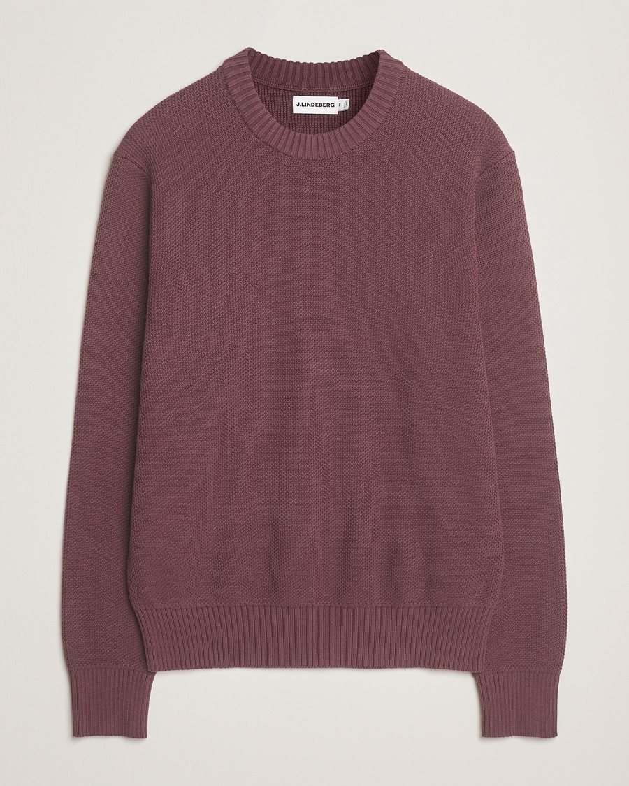 Uomini | Maglieria | J.Lindeberg | Oliver Structured Sweater Huckleberry