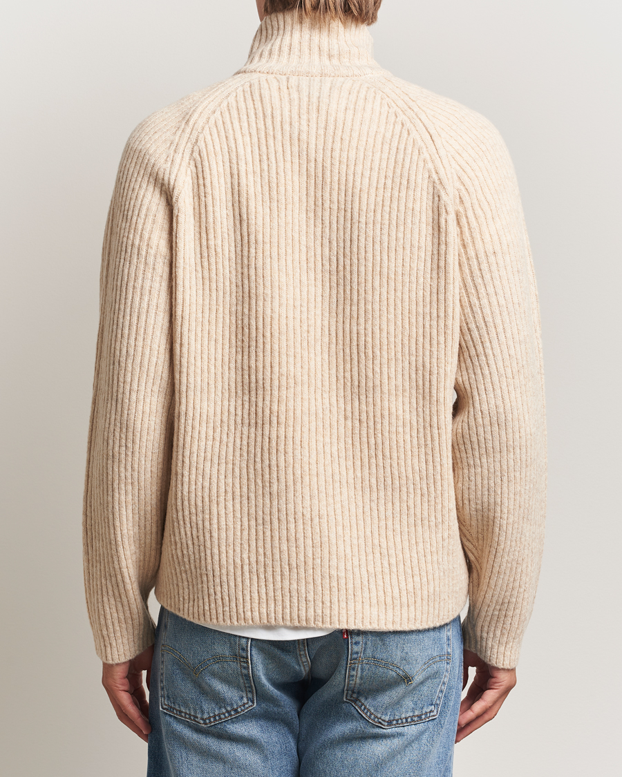 Uomini | Maglieria | J.Lindeberg | Victor Wool Half Zip Moonbeam Melange