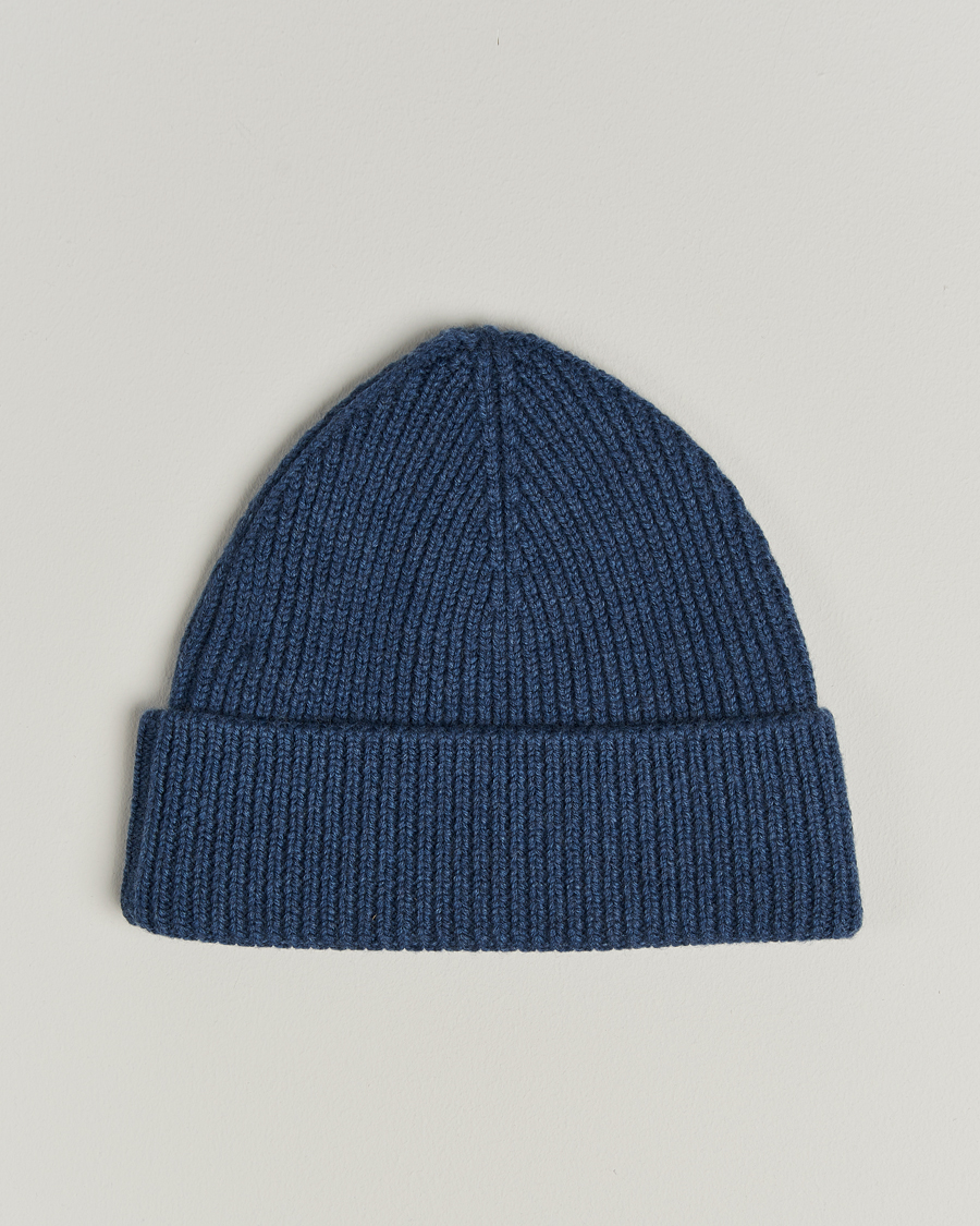 Uomini | Berretti | J.Lindeberg | Juan Merino Beanie Vintage Indigo