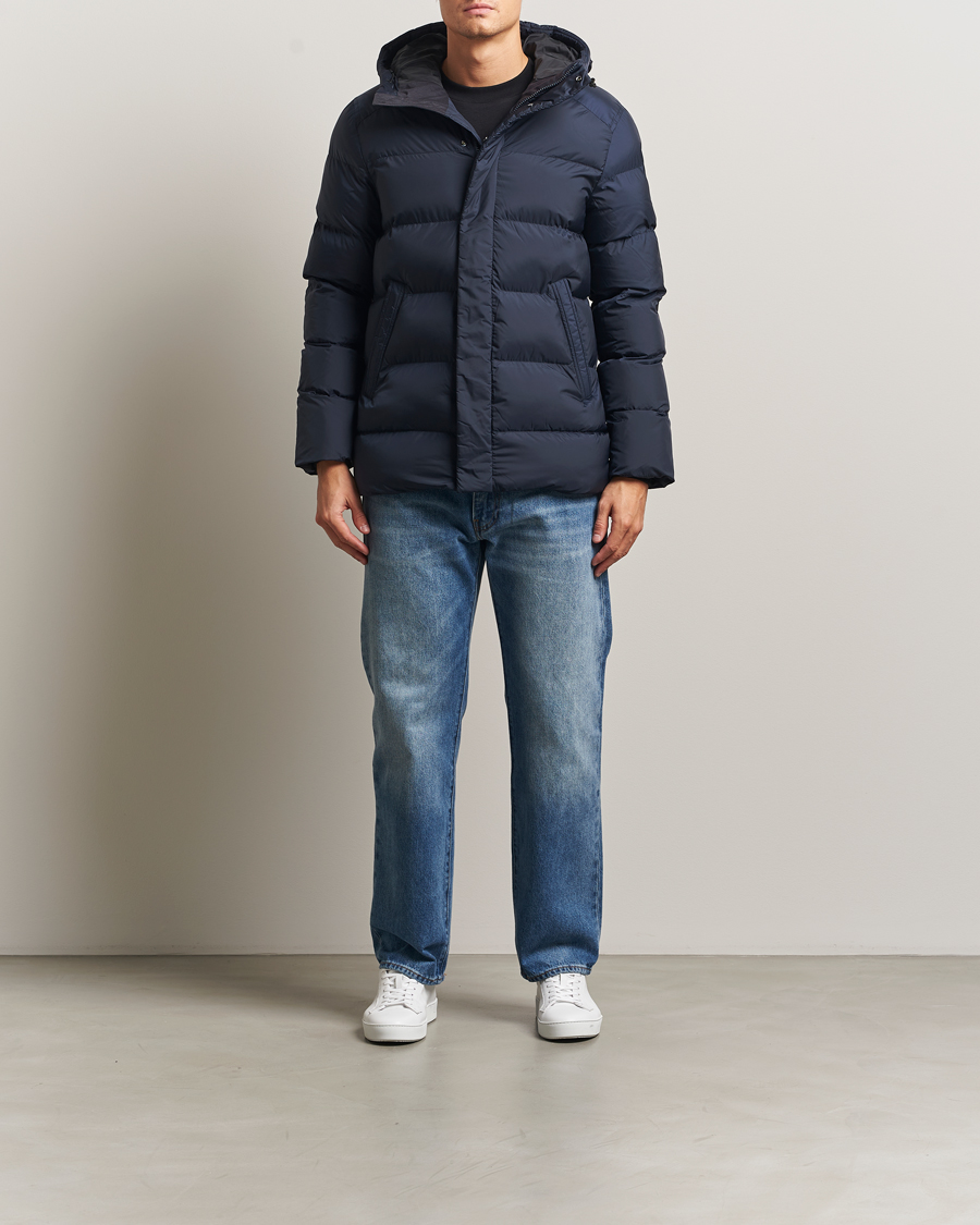 Uomini | Giacche | J.Lindeberg | Padded Hooded Jacket Navy