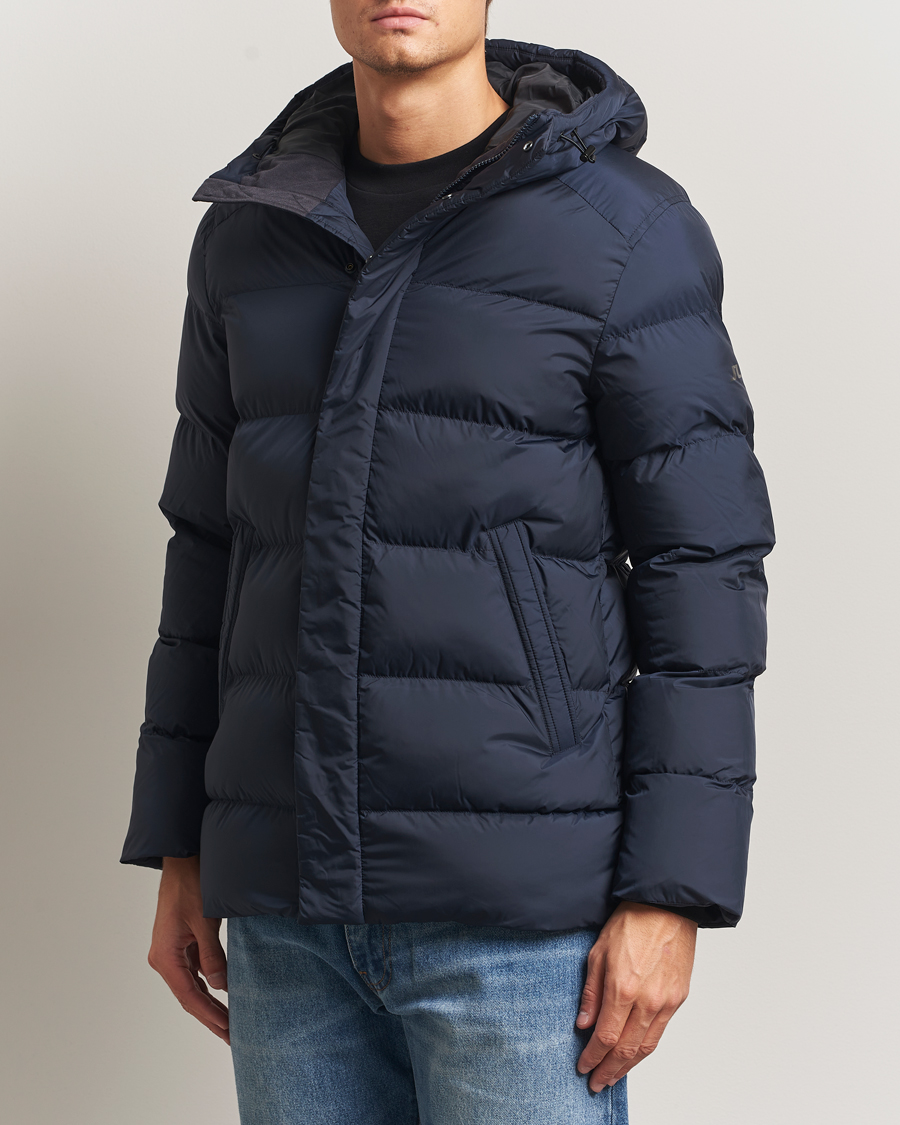 Uomini | Giacche | J.Lindeberg | Padded Hooded Jacket Navy