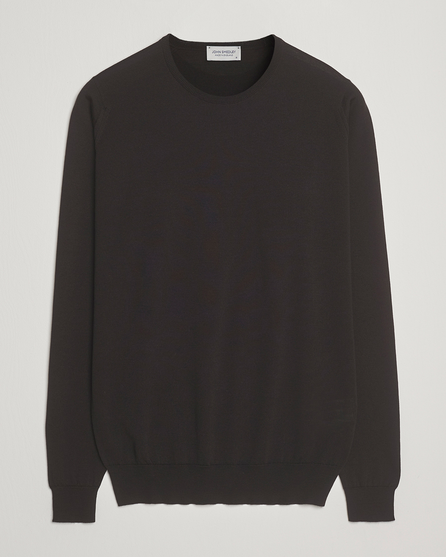 Uomini | Maglieria | John Smedley | Lundy Extra Fine Merino Crew Neck Faulkner Brown