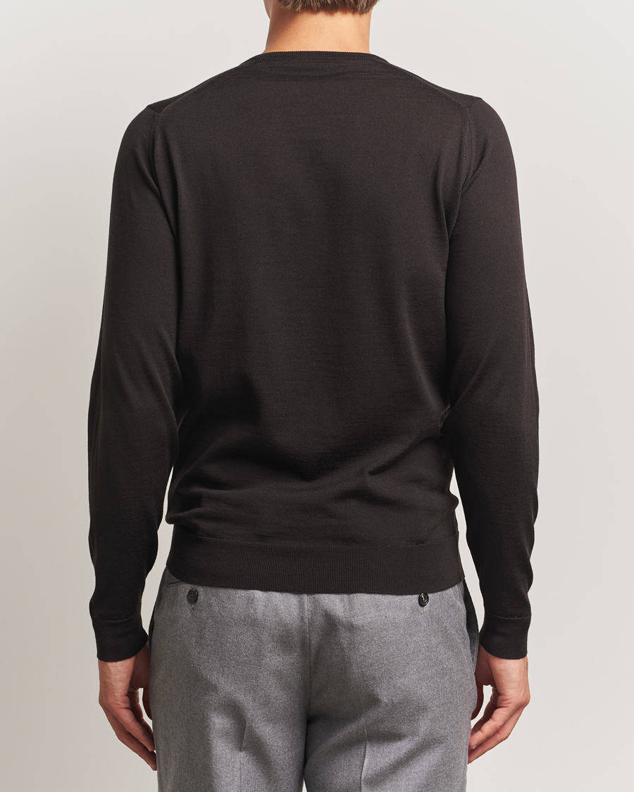 Uomini | Maglieria | John Smedley | Lundy Extra Fine Merino Crew Neck Faulkner Brown