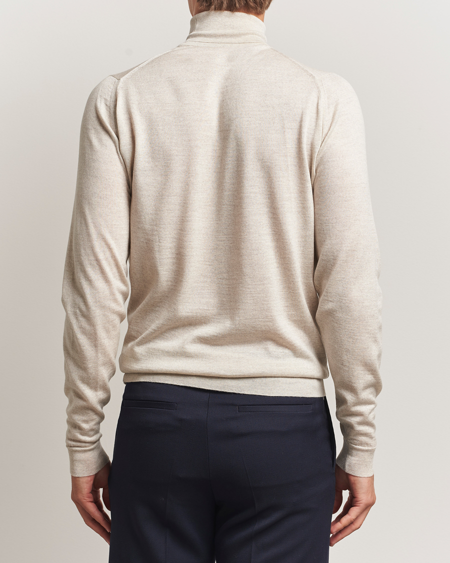Uomini | Maglieria | John Smedley | Cherwell Extra Fine Merino Rollneck Grey Fleece