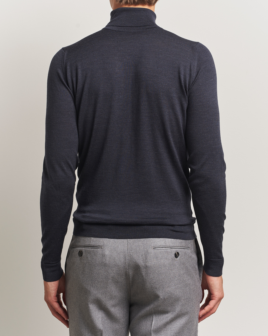 Uomini | Maglieria | John Smedley | Cherwell Extra Fine Merino Rollneck Hepburn Smoke