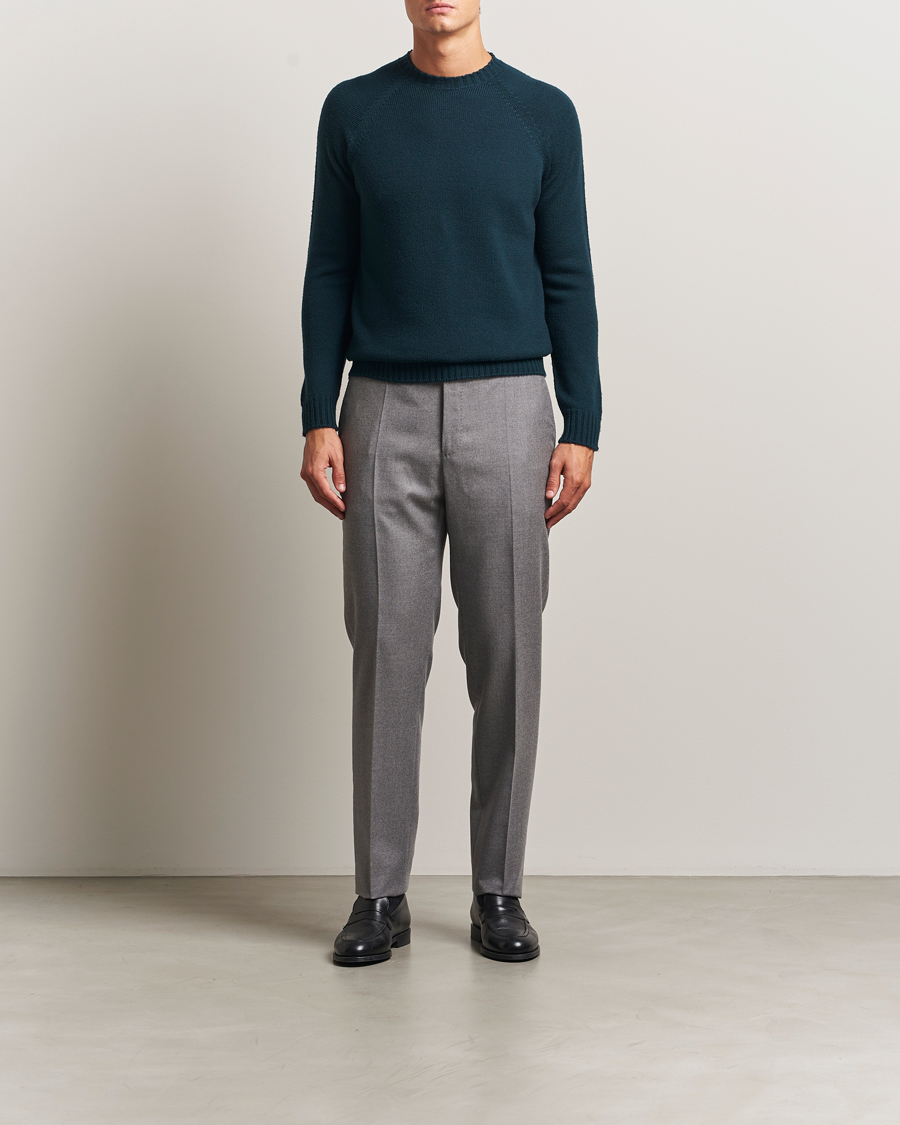Uomini | Maglieria | John Smedley | Denver Extra Fine Merino Crew Neck Richardson Green