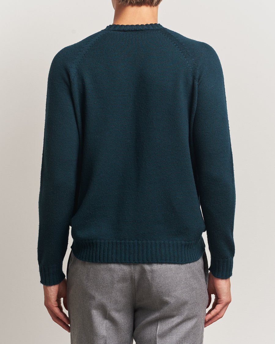 Uomini | Maglieria | John Smedley | Denver Extra Fine Merino Crew Neck Richardson Green
