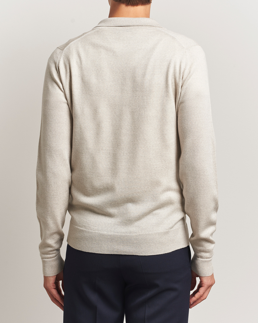 Uomini | Maglieria | John Smedley | Alston Extra Fine Merino Full Zip Grey Fleece
