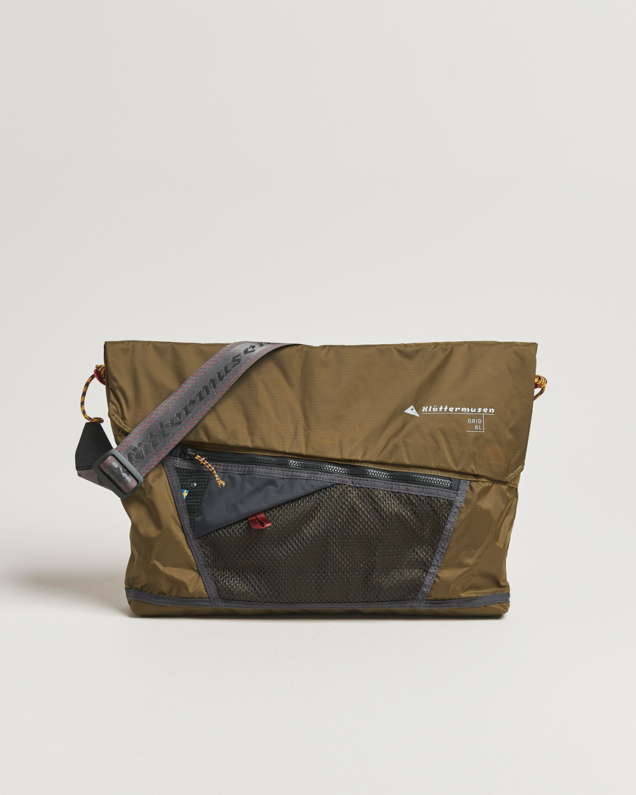 Uomini | Klättermusen Grid Messenger Bag Olive | Klättermusen | Grid Messenger Bag Olive