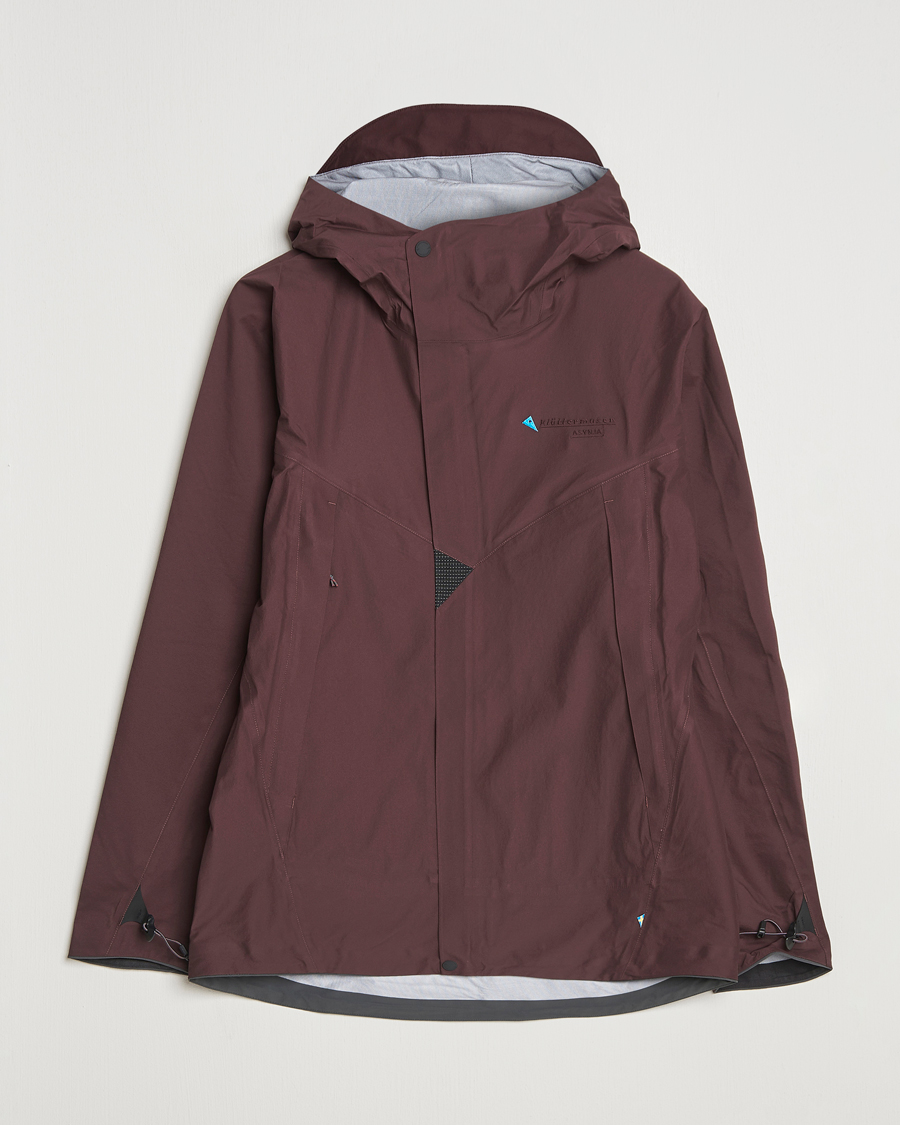 Uomini | Giacche | Klättermusen | Asynja Lightweight Waterproof Jacket Amanth Red
